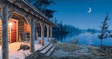 Darrell Bush Hand Signed and Numbered Limited Edition Canvas: "Simple Pleasures"