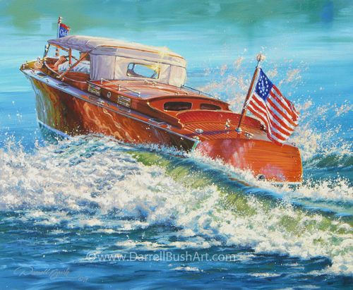 Darrell Bush Hand Signed and Numbered Limited Edition Giclee:"American Beauty"