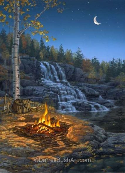 Darrell Bush Hand Signed and Numbered Limited Edition Giclee:"Catch of the Day"