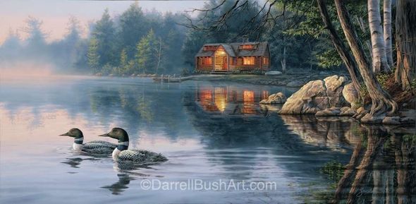 Darrell Bush Hand Signed and Numbered Limited Edition Giclee:"Echo Bay"