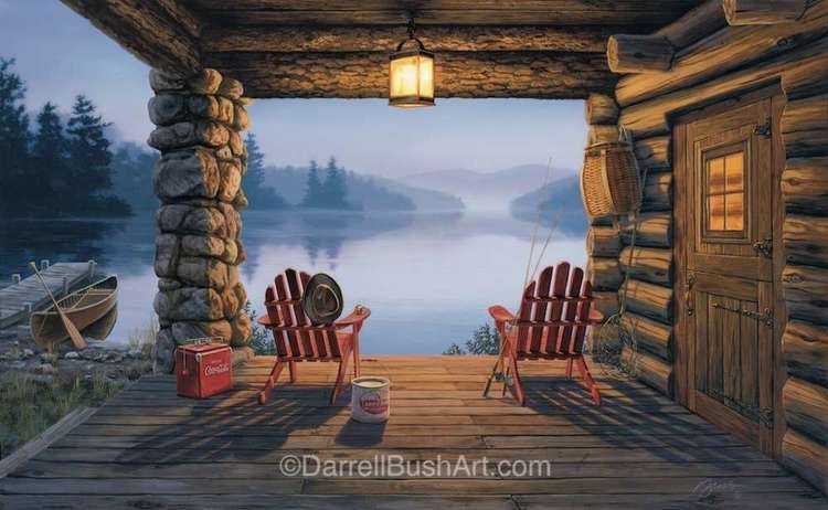 Darrell Bush Hand Signed and Numbered Limited Edition Giclee:"Opening Day"