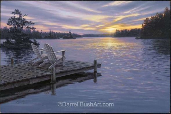 Darrell Bush Hand Signed and Numbered Limited Edition Giclee:"Preferred Seating"