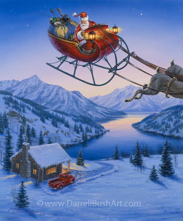 Darrell Bush Hand Signed and Numbered Limited Edition Giclee:"Special Delivery"