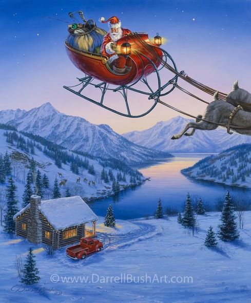 Darrell Bush Hand Signed and Numbered Limited Edition Giclee:"Special Delivery"