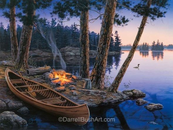 Darrell Bush Hand Signed and Numbered Limited Edition Giclee:"Summer's Song"