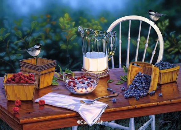 Darrell Bush Hand Signed and Numbered Limited Edition Giclee:"The Breakfast Club"