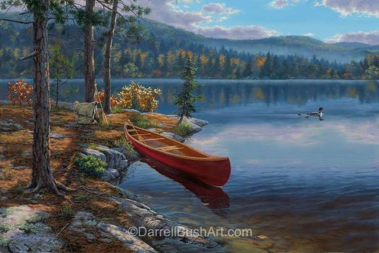 Darrell Bush Hand Signed and Numbered Limited Edition Giclee:"Time Well Spent"