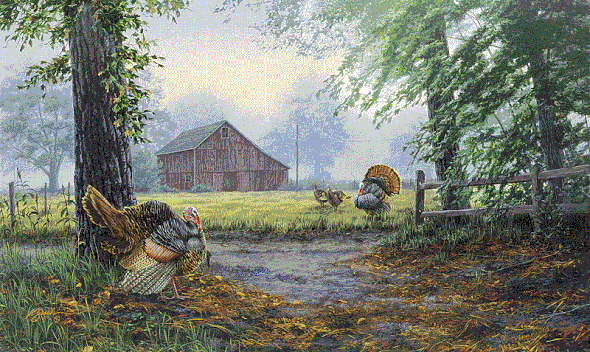 Darrell Bush Handsigned and Numbered Limited Edition Print:"Crossing Paths"