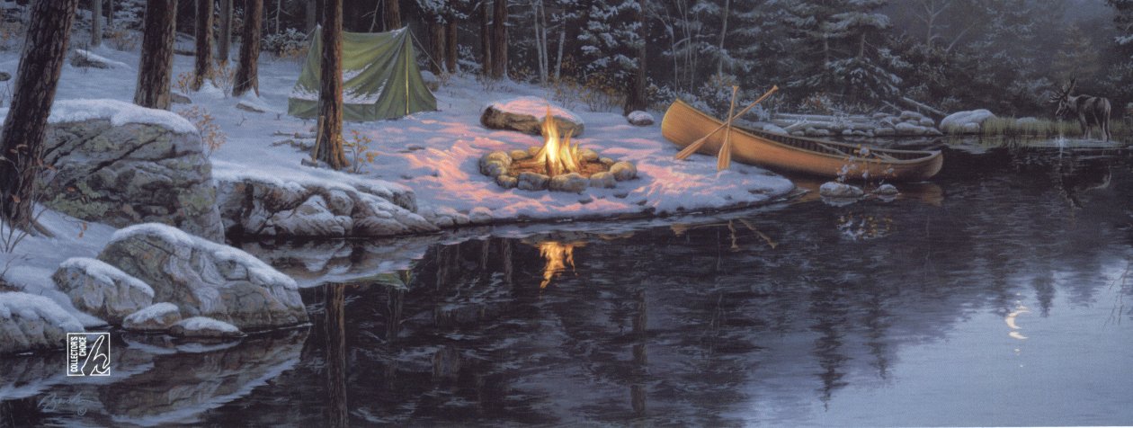 Darrell Bush Handsigned & Numbered Limited Edition Print:"Back in the Pines"