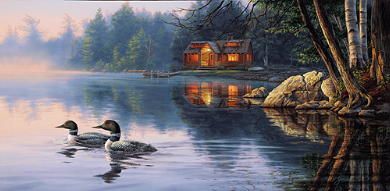 Darrell Bush Handsigned & Numbered Limited Edition Print:" Echo Bay"