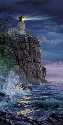 Darrell Bush Handsigned Open Edition Print:"Keeping the Light"