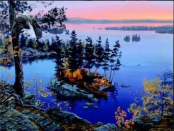 Darrell Bush Limited Edition Lithograph Print: "Autumns's Call"