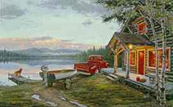 Darrell Bush Limited Edition Print: "Cabin Fever"