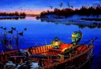 Darrell Bush Limited Edition Print: "Early Morning Tradition"