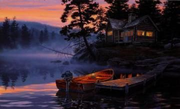 Darrell Bush Limited Edition Print: "Silent Shores"