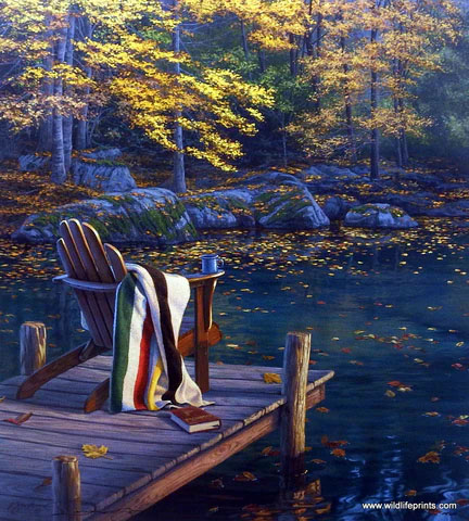 Darrell Bush Print-Signed and Numbered:"Reflecting On Golden Pond"