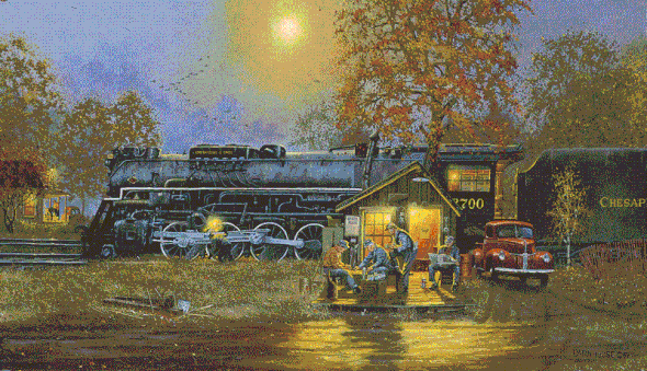 Dave Barnhouse Handsigned and Numbered Limited Edition Canvas:"Passing Time"
