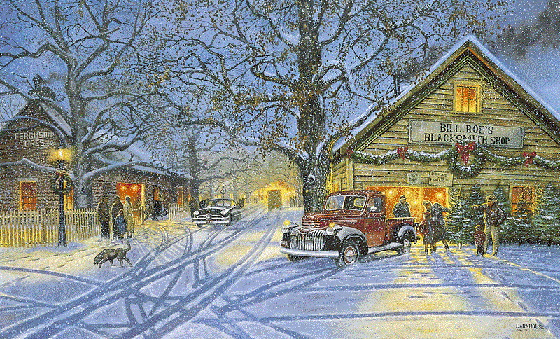 Dave Barnhouse Handsigned and Numbered Limited Edition Canvas:"The Perfect Tree"