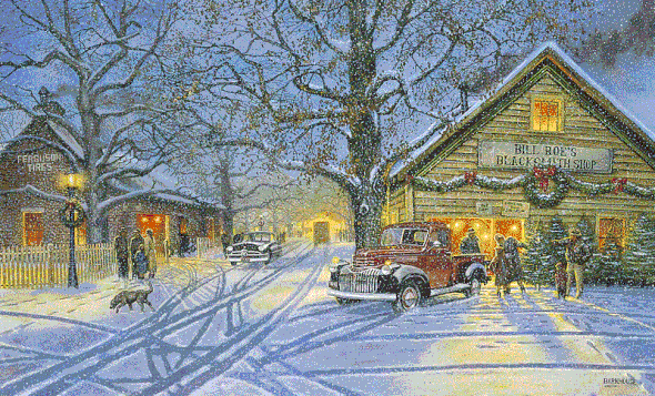Dave Barnhouse Handsigned and Numbered Limited Edition Canvas:"The Perfect Tree"