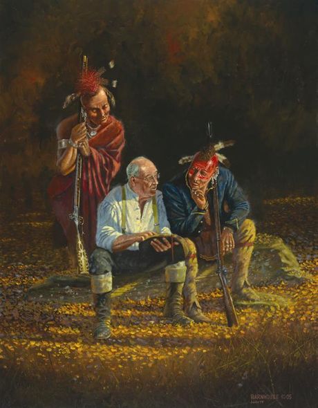 Dave Barnhouse Handsigned and Numbered Limited Edition Giclee on Canvas:"Missionary"