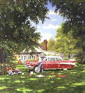 Dave Barnhouse Handsigned and Numbered Limited Edition Giclee on Canvas : "Wash Me"