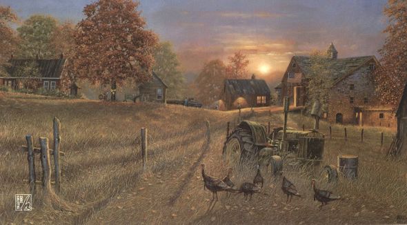 Dave Barnhouse Handsigned & Numbered Limited Edition Print:"Coming Home"