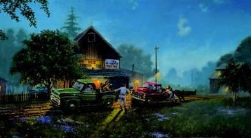 Dave Barnhouse Limited Edition Print:"Ford Lends a Hand"