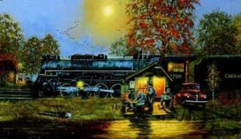 Dave Barnhouse Limited Edition Print:"Passing Time"