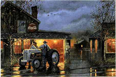 Dave Barnhouse Open Edition Print: "Shop Talk"