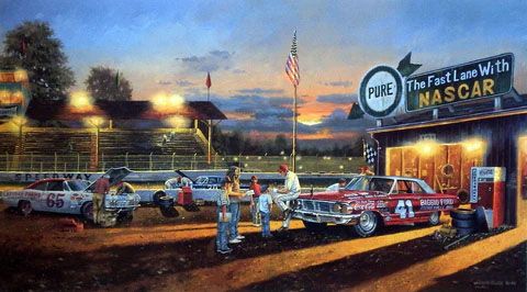 Dave Barnhouse Print-Signed and Numbered:"Yesterday's Hero"