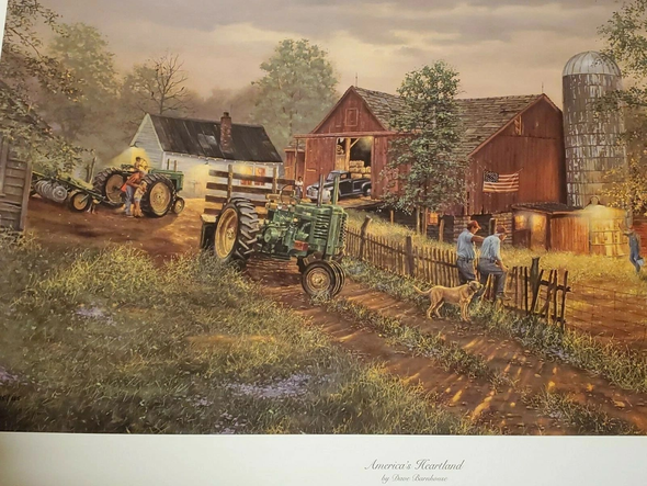 Dave Barnhouse Signed and Numbered Limited Edition Artist Proof Giclee : "American Heartland"