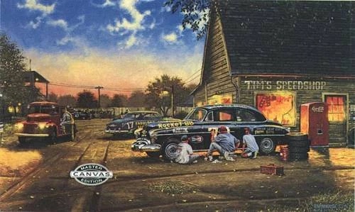 Dave Barnhouse Signed and Numbered Limited Edition Canvas: "Finishing Touch"