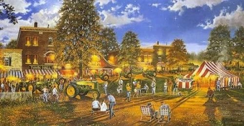 Dave Barnhouse Signed and Numbered Limited Edition Lithograph: "Celebrations Of The Past" Dave Barnhouse Signed and Numbered Limited Edition Lithograph: "Celebrations Of The Past"