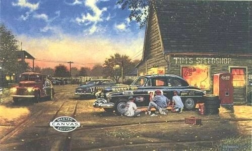 Dave Barnhouse Signed and Numbered Limited Edition Lithograph: "Finishing Touch"