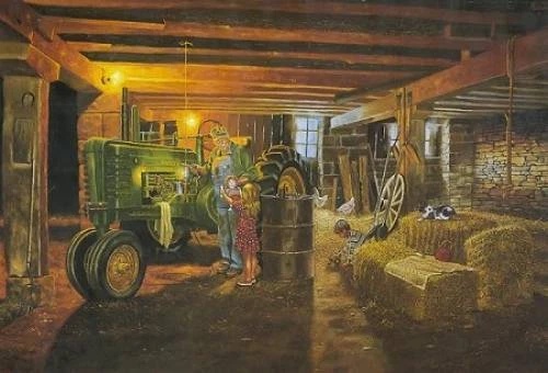 Dave Barnhouse Signed and Numbered Limited Edition Lithograph: "Never Too Busy"