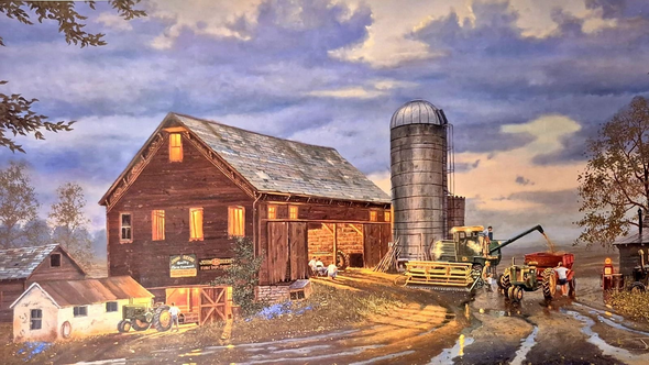 Dave Barnhouse Signed and Numbered Limited Edition Lithograph Print: "Golden Harvest"