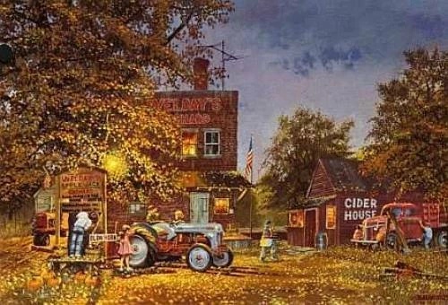 Dave Barnhouse Signed and Numbered Limited Edition Lithograph: "Ready Or Not"