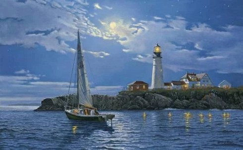 Dave Barnhouse Signed and Numbered Limited Edition Lithograph: "Serenity"