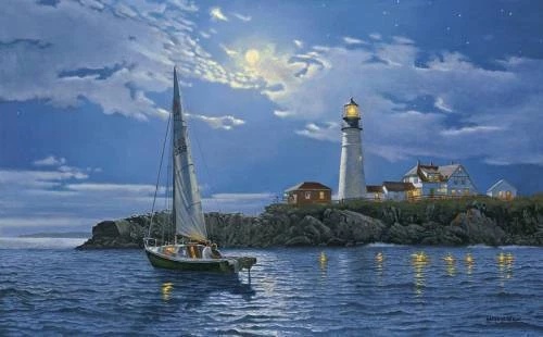 Dave Barnhouse Signed and Numbered Limited Edition Lithograph: "Serenity"