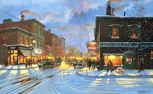 Dave Barnhouse Signed and Numbered Limited Edition Lithograph: "Tis The Season"