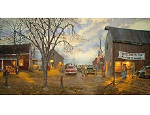 Dave Barnhouse Signed and Numbered Limited Edition    Offset Lithograph: "From Humble Beginnings"