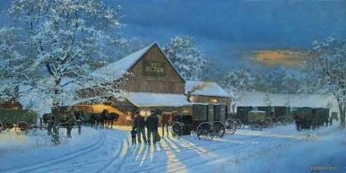 Dave Barnhouse Signed and Numbered Limited Edition Paper: "The Gathering Place"