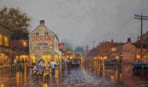 Dave Barnhouse Signed Limited Edition Lithograph: "Indian Summer"