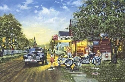 Dave Barnhouse This Signed and Numbered Limited Edition Lithograph: "Spring Cleaning"