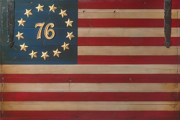 Dave Grant Open Edition Gallery Wrapped Gicl&eacute;e Canvas:"Spirit of '76 Flag,The"