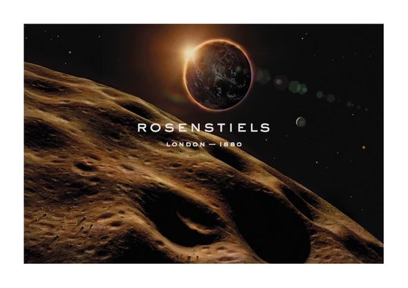 David A Hardy Hand Numbered Limited Edition Print on Paper :"Asteroid Eclipse"
