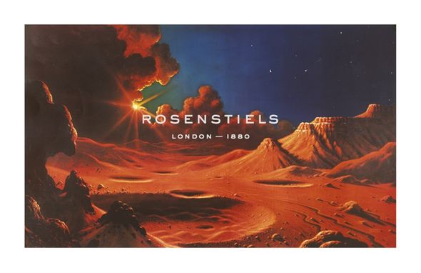 David A Hardy Hand Numbered Limited Edition Print on Paper :"Red Desert"