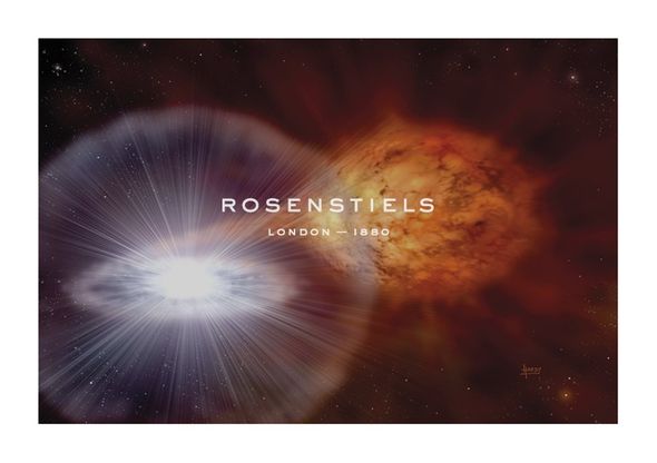 David A Hardy Hand Numbered Limited Edition Print on Paper :"Rs Ophiuchi"