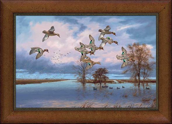 David A. Maass Framed Limited Edition Canvas: "Arkansas Reviere"
