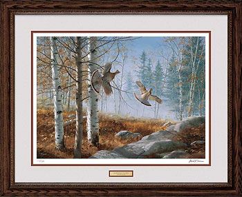David A. Maass Handsigned and Numbered Limited Edition: "Framed Morning Double Artist Proof"